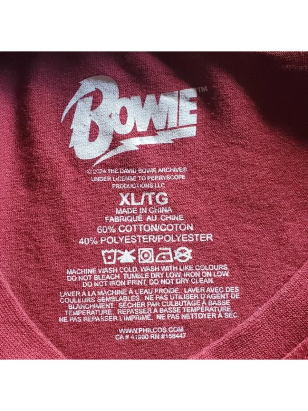 David Bowie The Rise And Fall Of Ziggy Stardust Men's Size Large T-Shirt 2024 - Picture 5 of 5